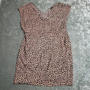 City Chic Cheetah Wrap Style Dress
